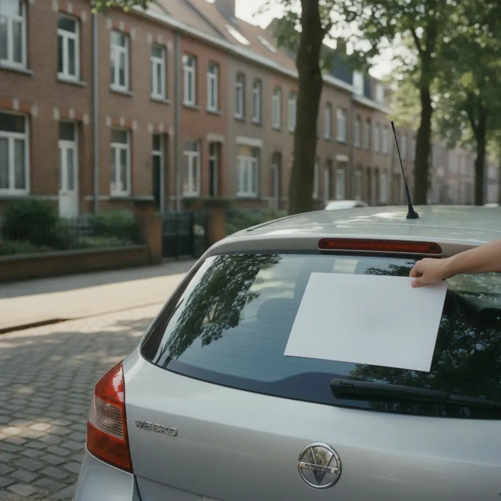 Affiche « à vendre » sur sa voiture : est-ce autorisé en Belgique ?