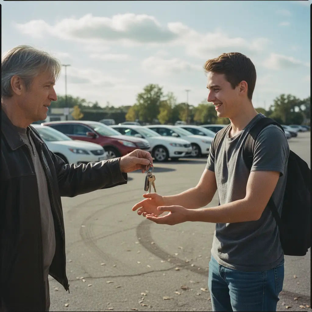 Remise des clés de voiture lors d'une transmission en succession